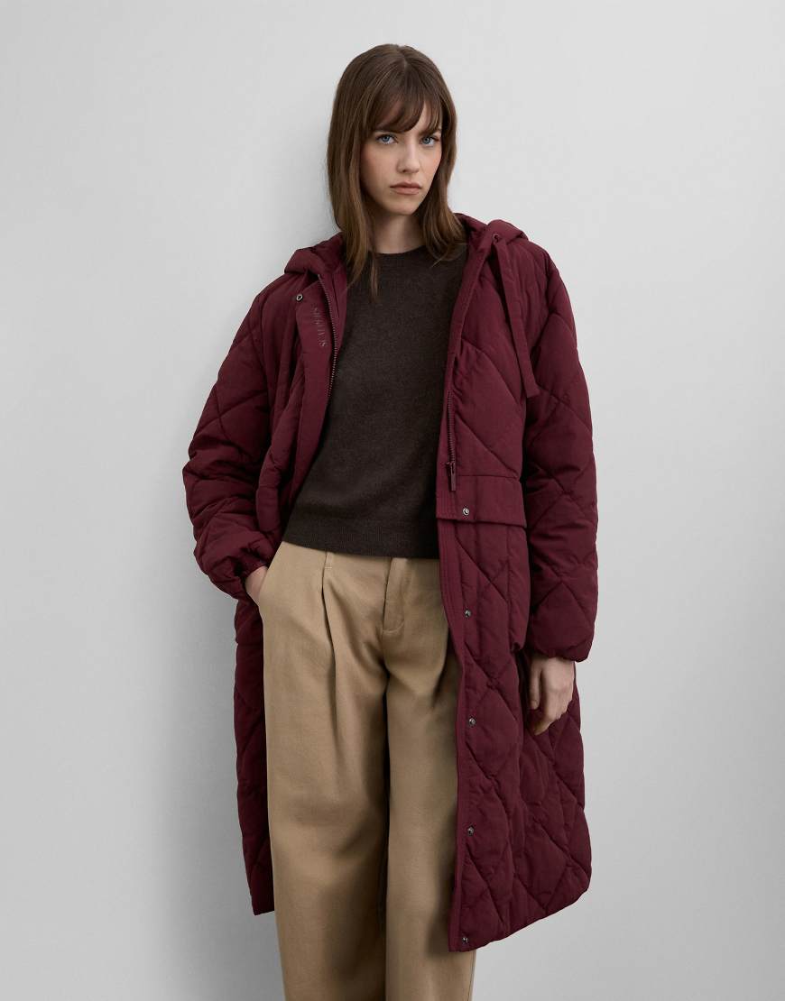 Scalpers - Puffermantel in Terrakotta mit abnehmbarem unterem Teil-Neutral von Scalpers