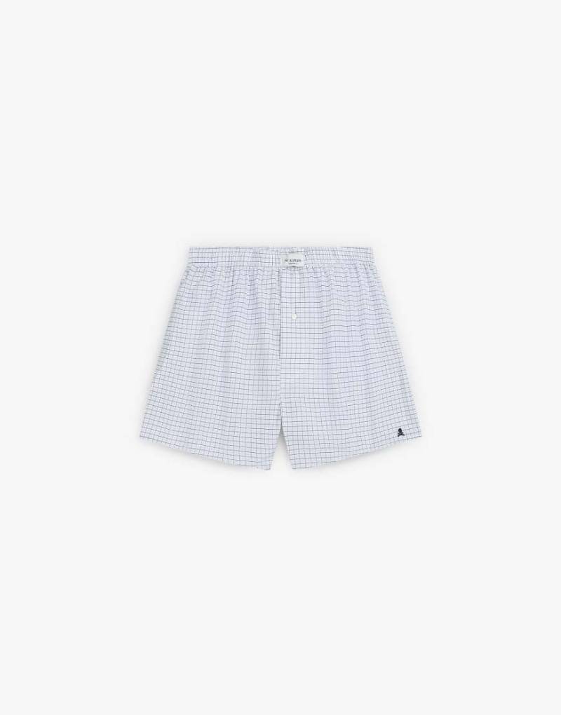 Scalpers - Ronald - Karierte Boxershorts in kariertem Weiß von Scalpers