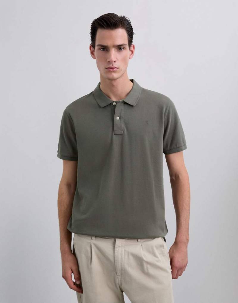 Scalpers - Scbasic - Poloshirt in dunklem Khaki-Grün von Scalpers