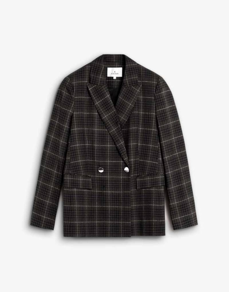 Scalpers - Scbrowncheck - Blazer in Braun kariert von Scalpers
