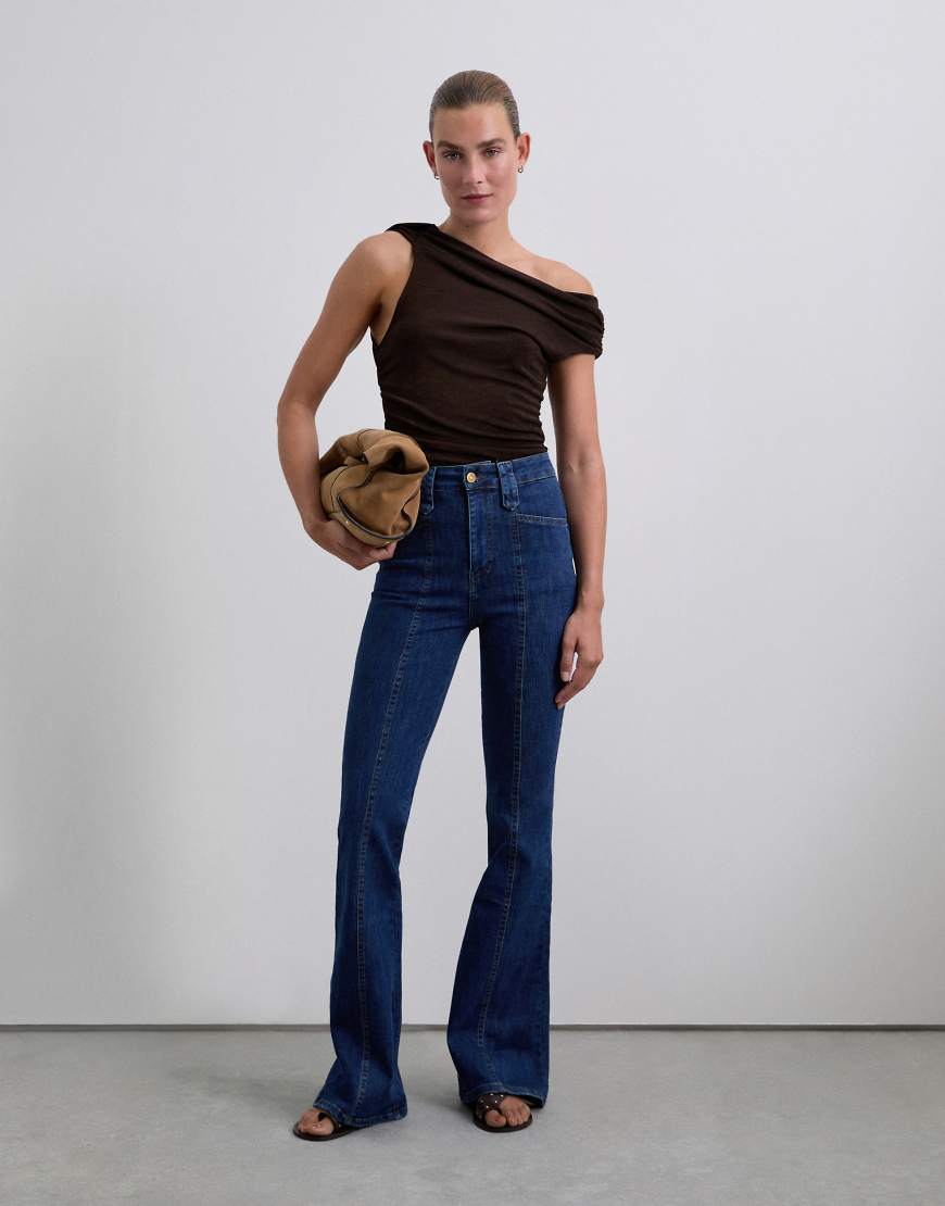 Scalpers - Sccandyseam - Denim-Jeans in dunklem Indigoblau Scalpers - Sccandyseam - Denim-Jeans in dunklem Indigoblau von Scalpers