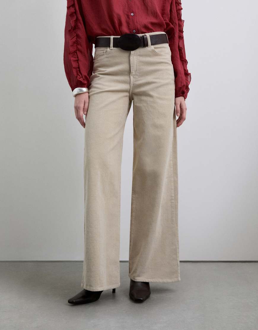 Scalpers - Sccorduroyfule - Hose in Ecru-Neutral von Scalpers