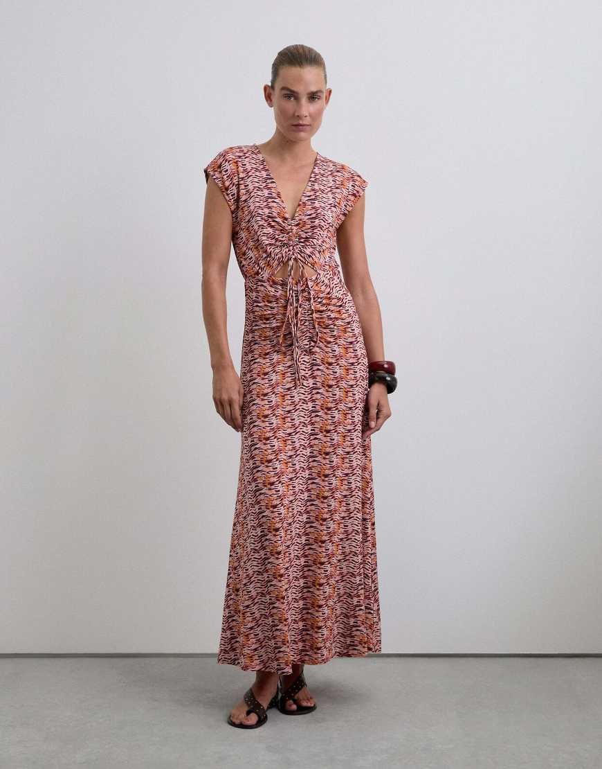 Scalpers - Sccordzebfila - Kleid mit Animal-Print-Bunt von Scalpers