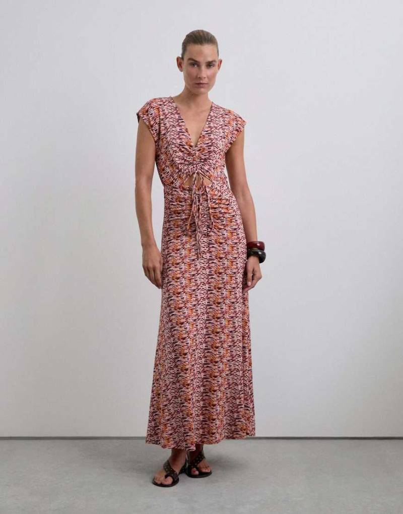 Scalpers - Sccordzebfila - Kleid mit Animal-Print-Bunt von Scalpers