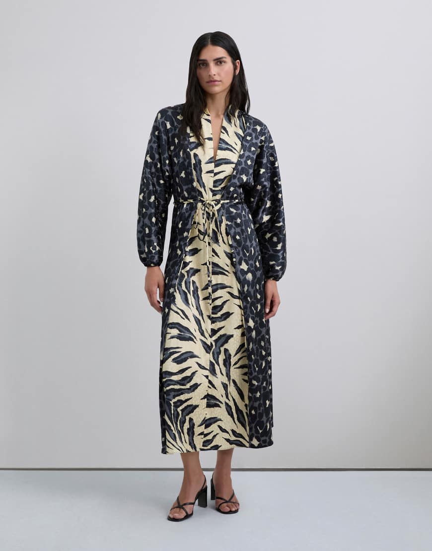 Scalpers - Scduoprintjac - Kleid mit Animal-Print-Bunt von Scalpers