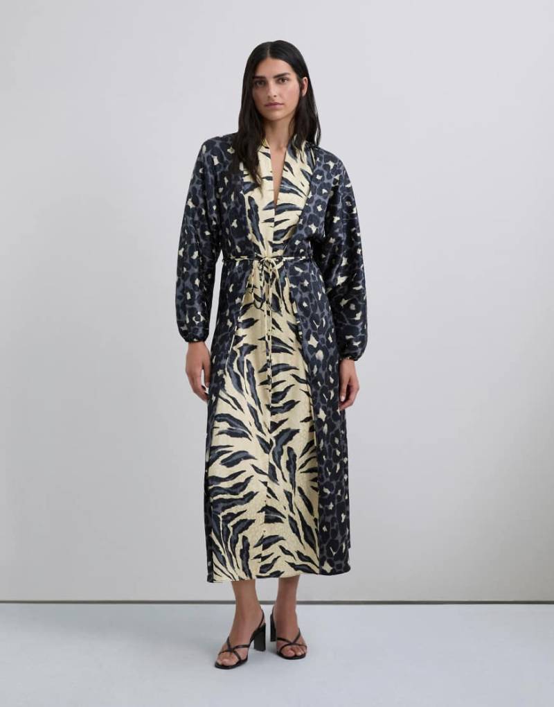 Scalpers - Scduoprintjac - Kleid mit Animal-Print-Bunt von Scalpers