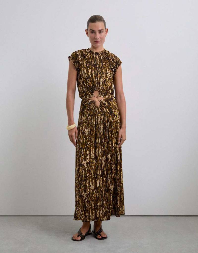 Scalpers - Scfricafila - Top in Braun/Senfgelb-Bunt Scalpers - Scfricafila - Top in Braun/Senfgelb-Bunt von Scalpers