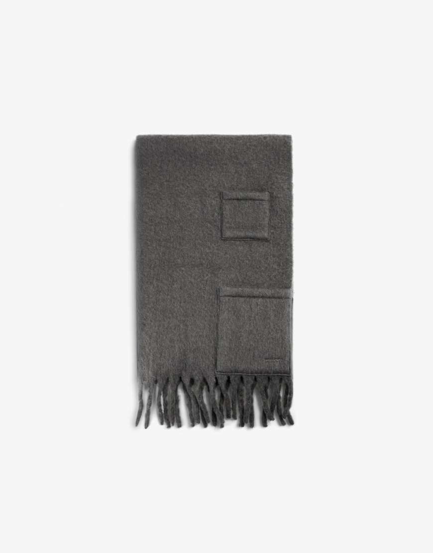 Scalpers - Schal in Dunkelgrau mit Taschen von Scalpers