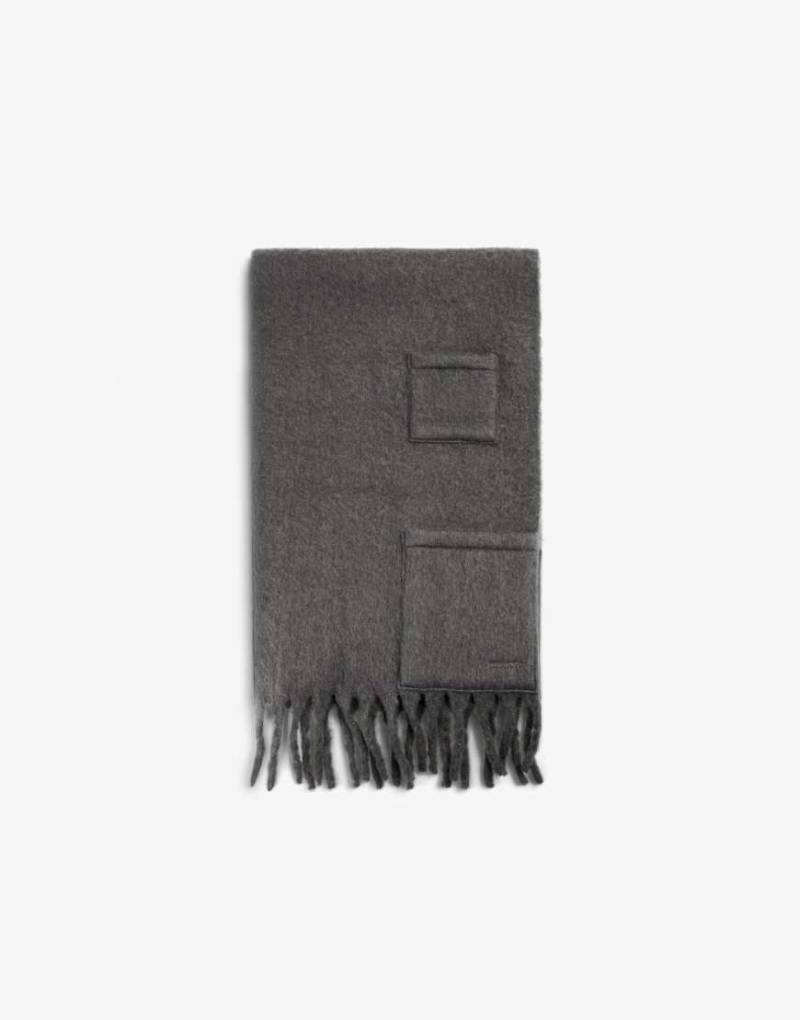 Scalpers - Schal in Dunkelgrau mit Taschen von Scalpers