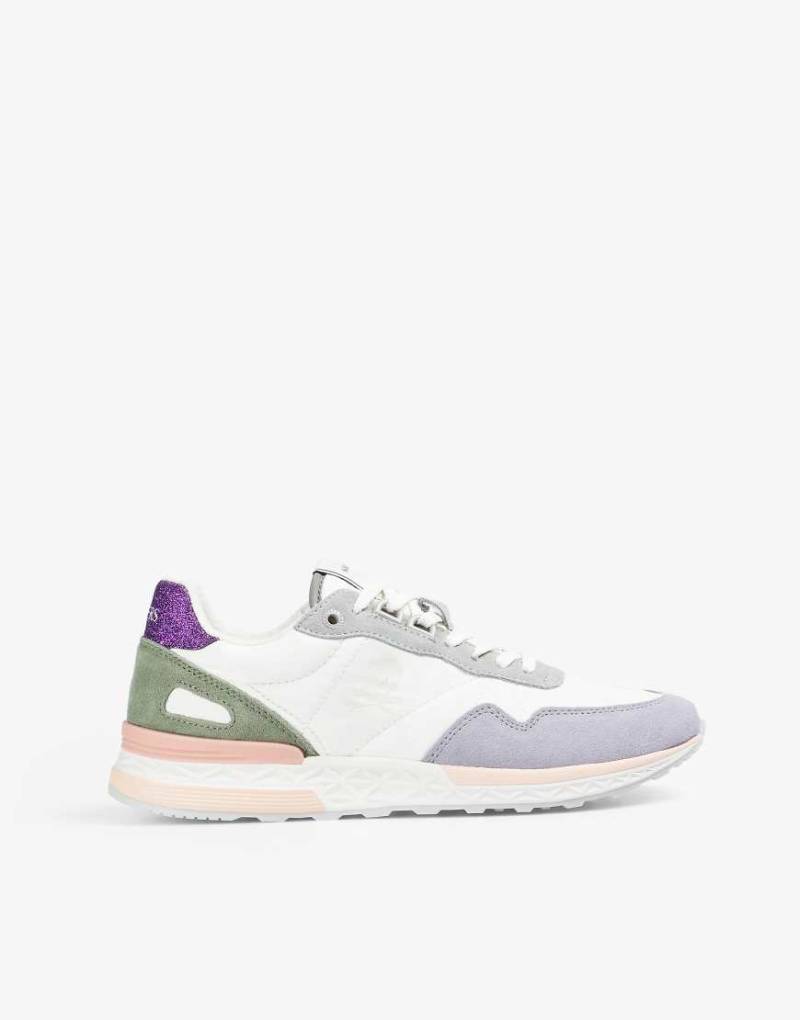 Scalpers - Scharry - Sneaker in gebrochenem Wollweiß/Lila-Bunt von Scalpers