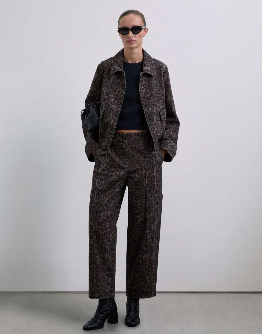 Scalpers - Scleostuprint - Hose mit Animalprint-Bunt von Scalpers