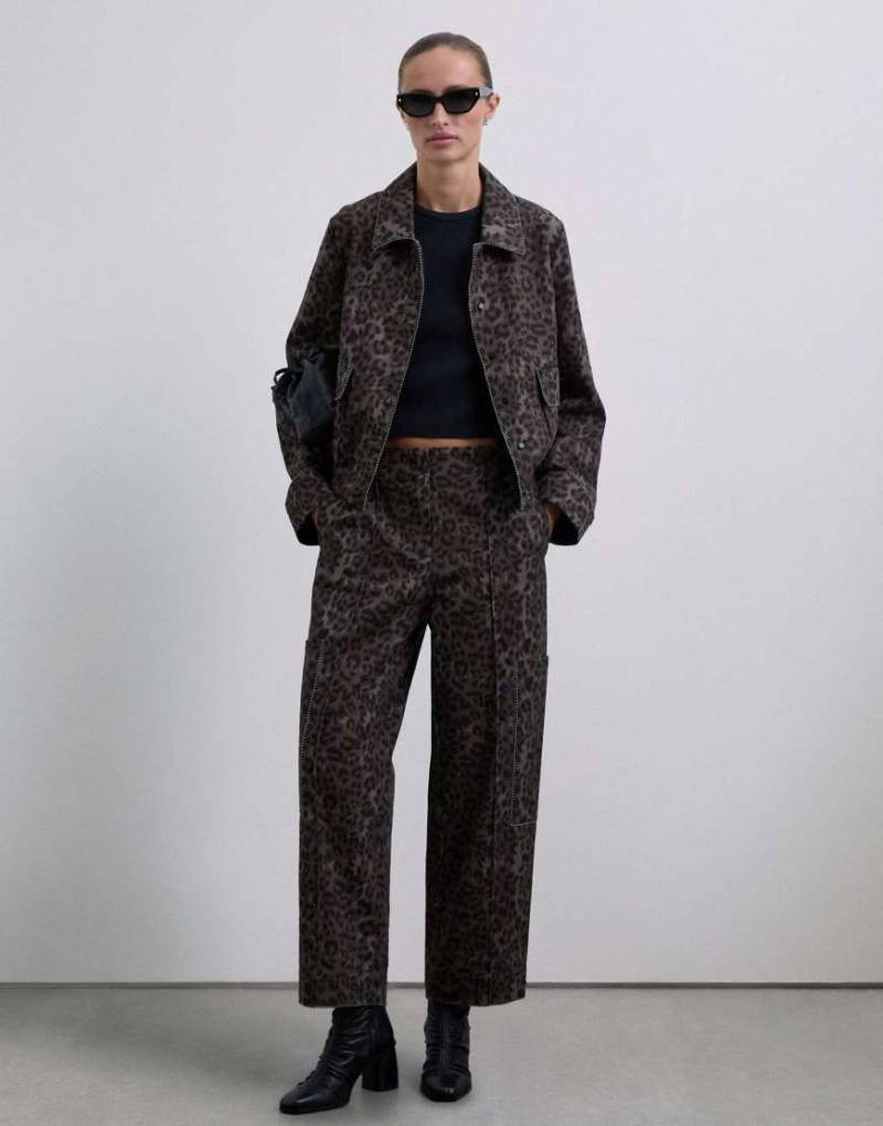 Scalpers - Scleostuprint - Hose mit Animalprint-Bunt von Scalpers