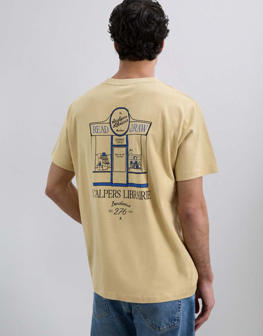 Scalpers - Sclibrairie - T-Shirt in hellem Senfgelb von Scalpers