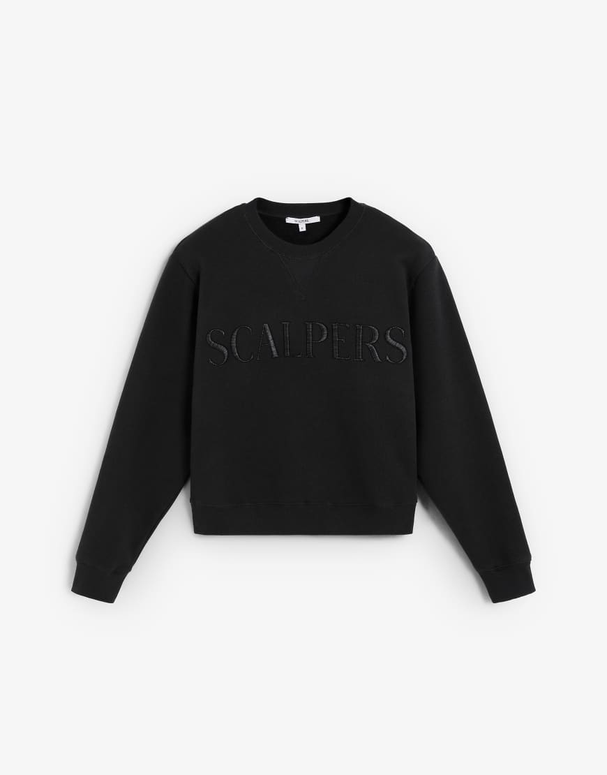 Scalpers - Scmultiletter - Pullover in Dunkelgrau von Scalpers