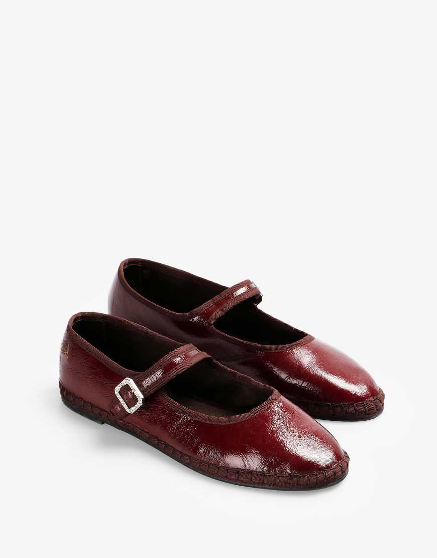 Scalpers - Shinny - Hausschuhe in Burgunderrot von Scalpers