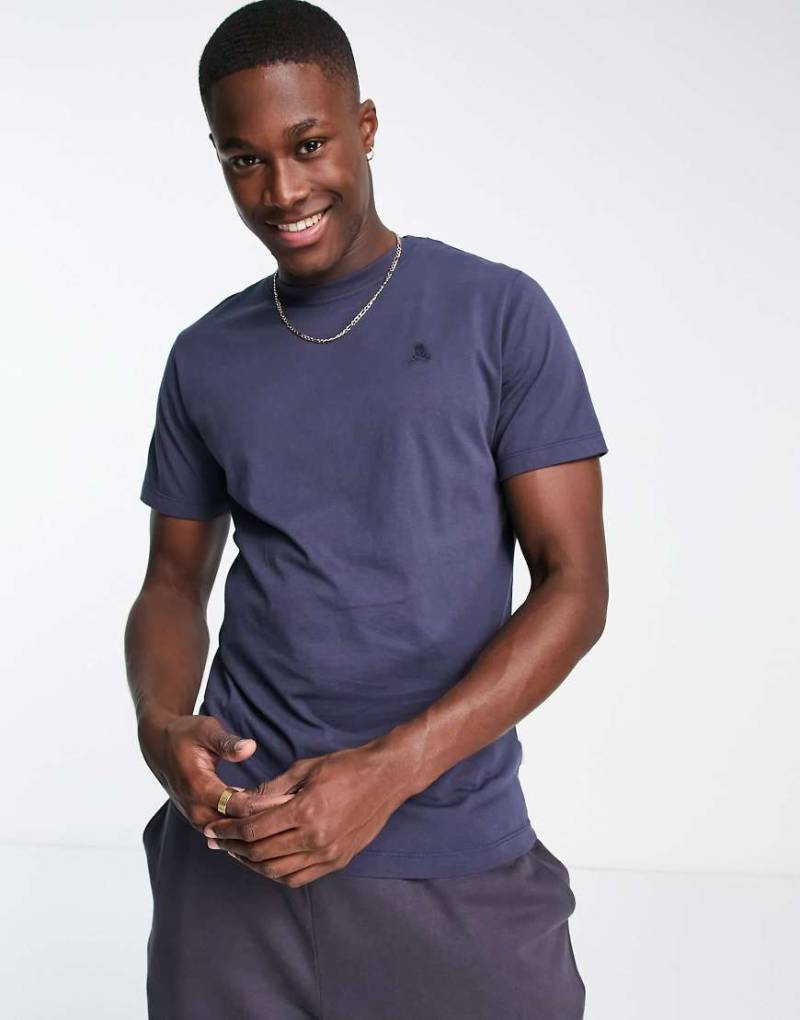 Scalpers - Skull - T-Shirt in Marineblau von Scalpers