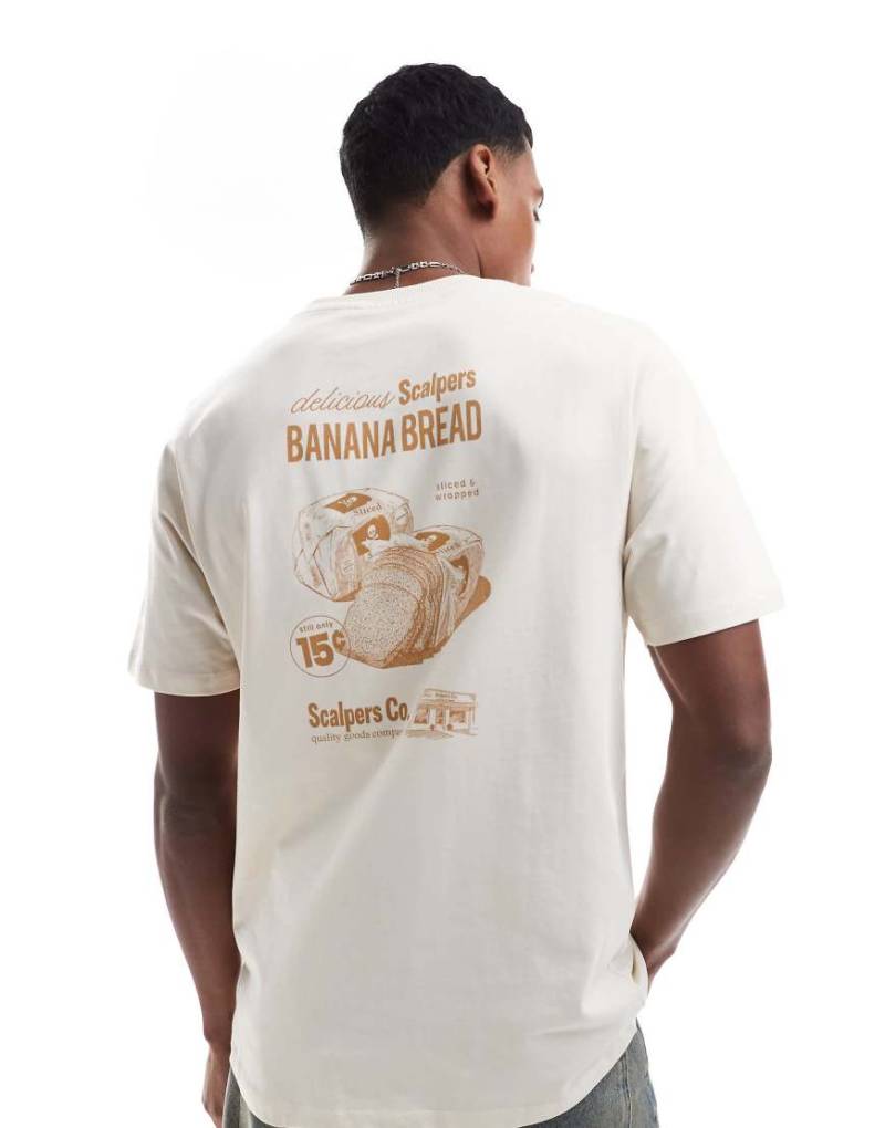 Scalpers - Sliced - T-Shirt in gebrochenem Weiß von Scalpers