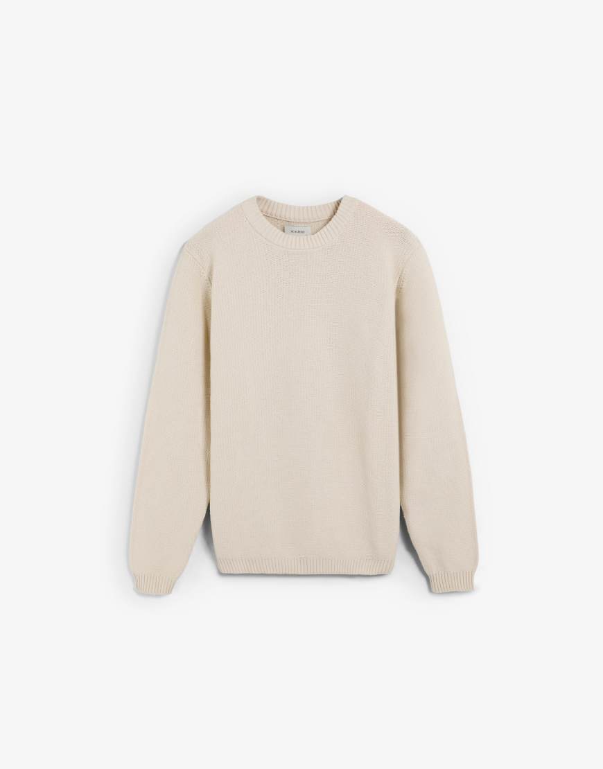 Scalpers - Strukturierter Strickpullover in Cremeweiß-Neutral von Scalpers