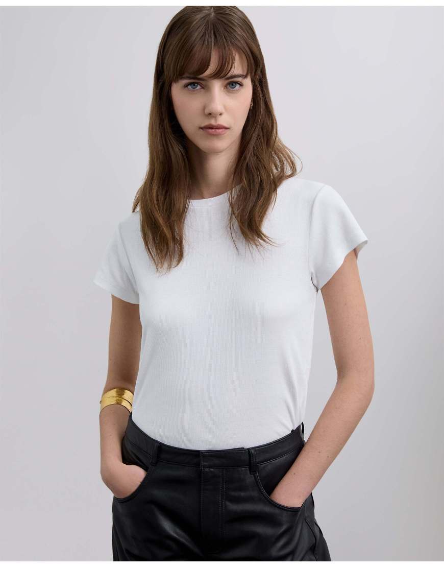 Scalpers - T-Shirt in Weiß mit verzierter Rückseite von Scalpers