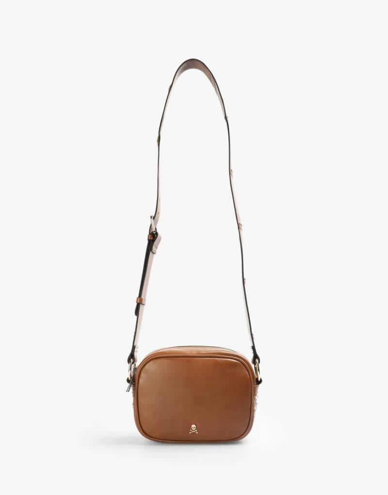 Scalpers - Tasche in Kamelbraun mit Totenkopf-Verzierung-Neutral von Scalpers