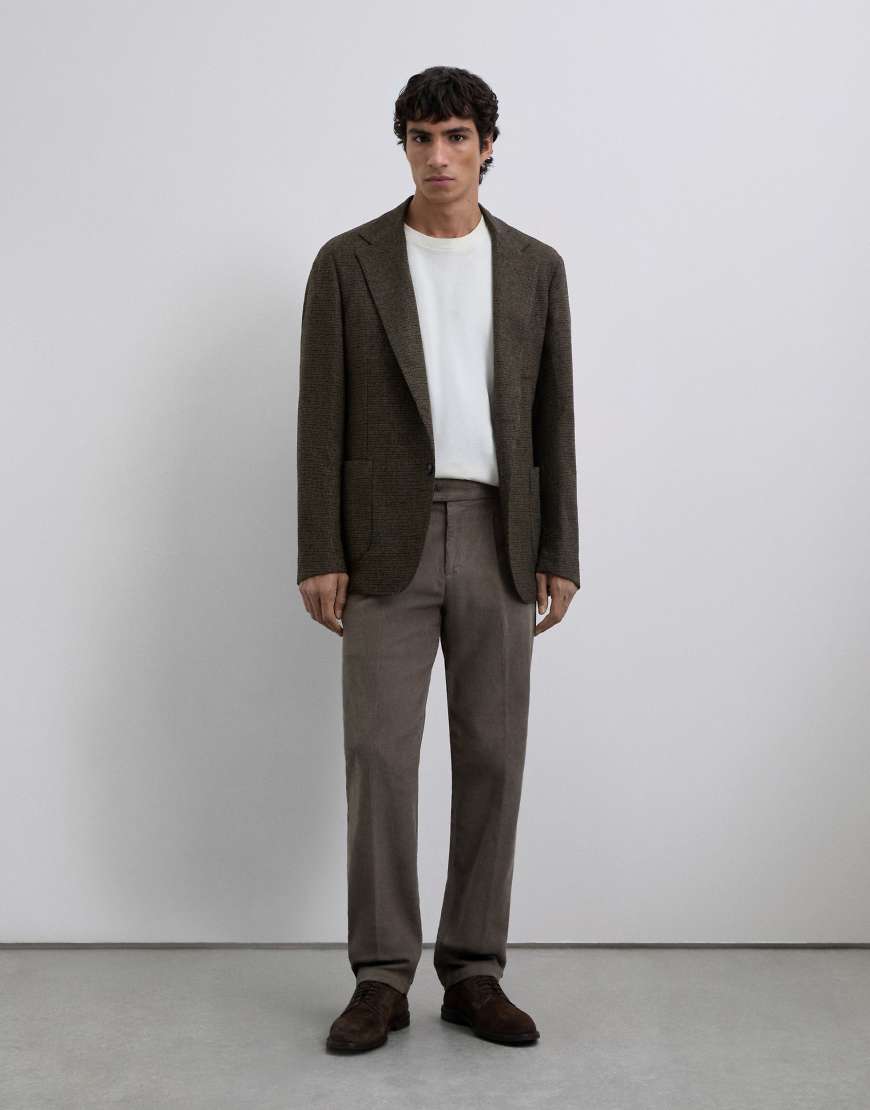 Scalpers - Verona - Hose aus Cord in Taupe-Neutral von Scalpers