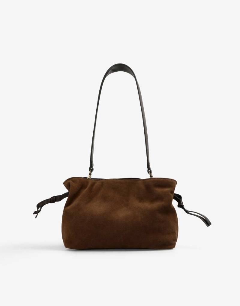 Scalpers - Weiche Tasche aus Wildleder in Braun-Brown von Scalpers