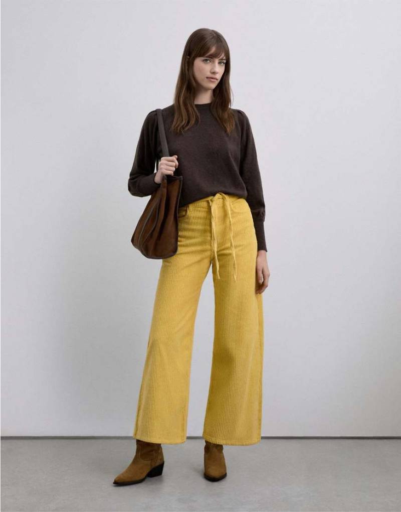 Scalpers - Yala - Hose aus Cord in Senfgelb von Scalpers