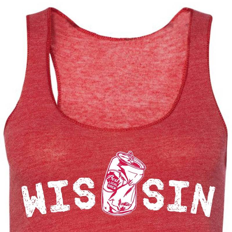 Wis "Kann" Sünde, Tank, Damen', Wisconsin, Rot, Dachse Wis "Kann" Sünde, Tank, Damen', Wisconsin, Rot, Dachse von ScansinBrand