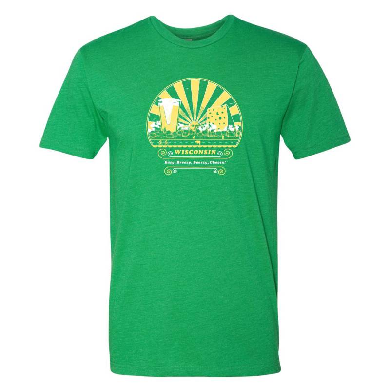 Wisconsin, Einfach, Luft, Beerzy Cheesy, Unisex, T-Shirt von ScansinBrand