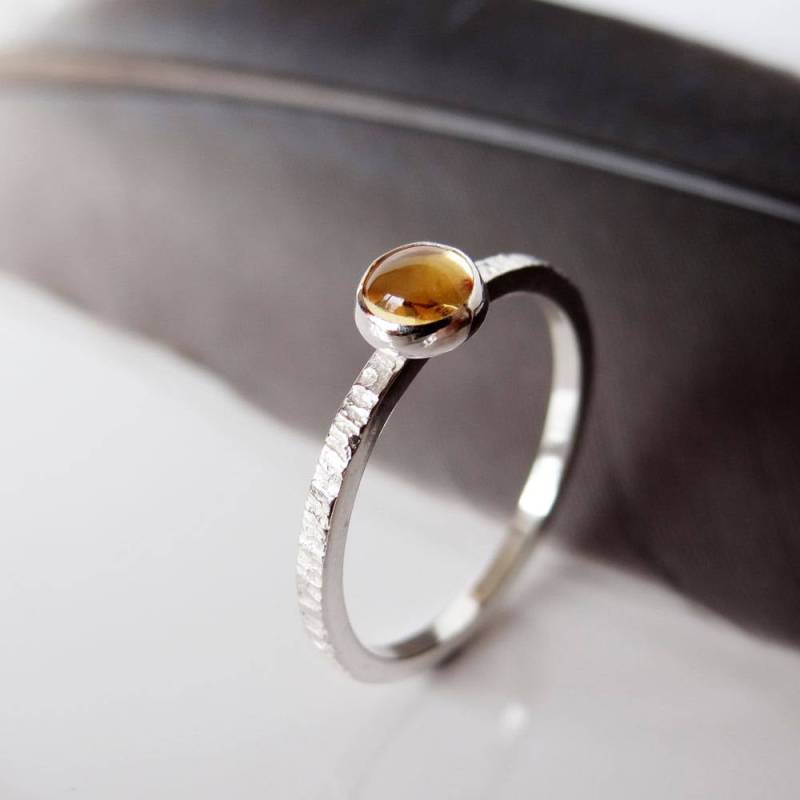 Citrin Ring in Sterling Silber von Scape