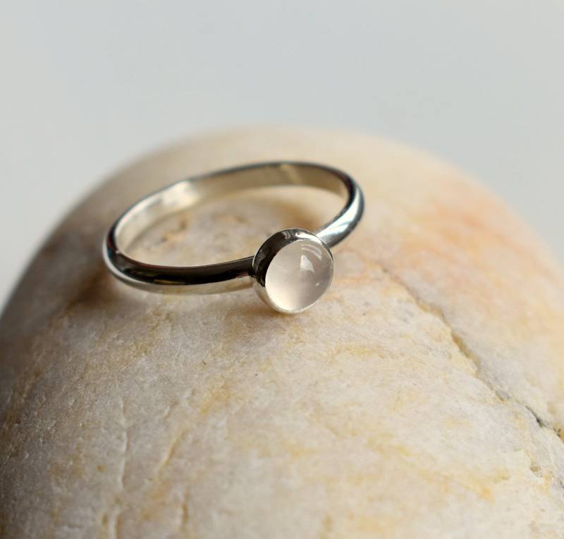 Mondstein Ring in Recycled Sterling Silber von Scape