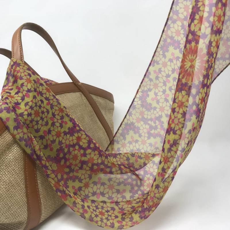 Mosaik Chiffon Tuch Handkolorierte Tragbare Kunst Mosaik Chiffon Tuch Handkolorierte Tragbare Kunst von ScarfSherpa