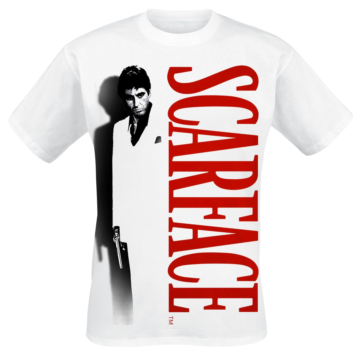 Scarface T-Shirt - Shadow - S bis XXL - für Männer - Größe S - weiß  - Lizenzierter Fanartikel von Scarface