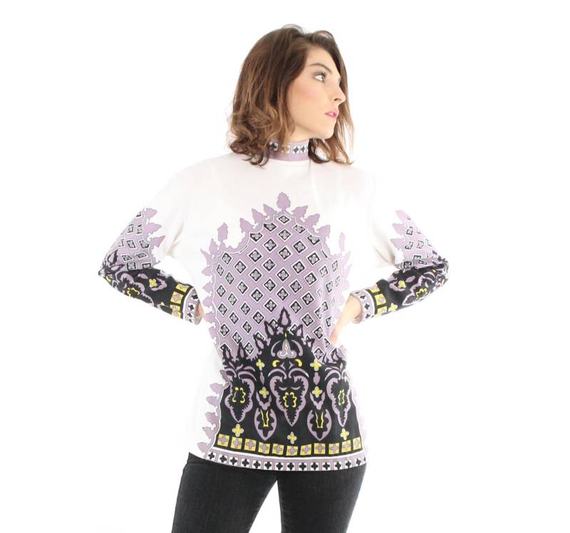 70Er Abstrakte Bluse Op Art Large L von ScarletFury