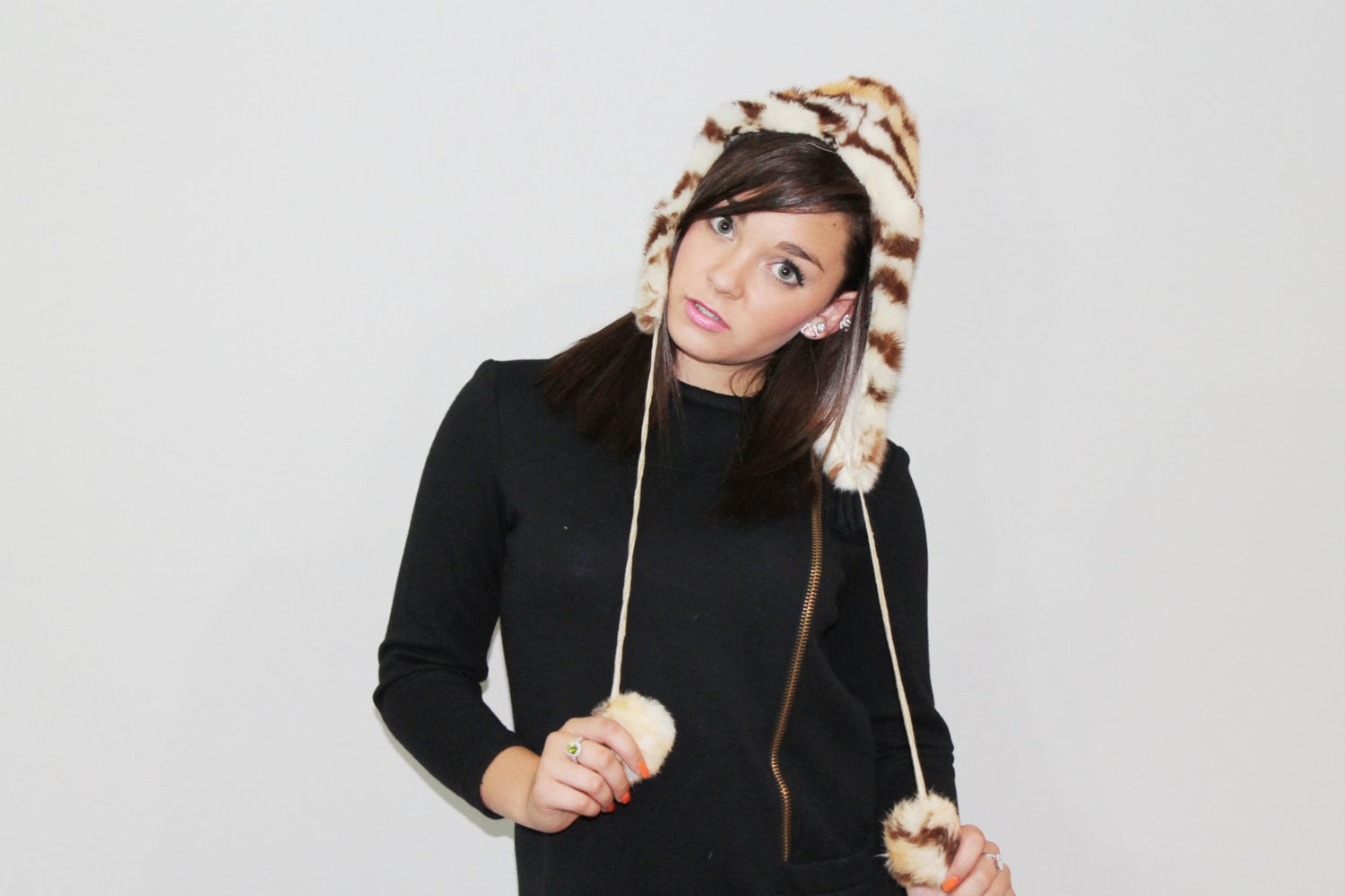 70Er Jahre Tiger Streifen Pelzmütze von ScarletFury