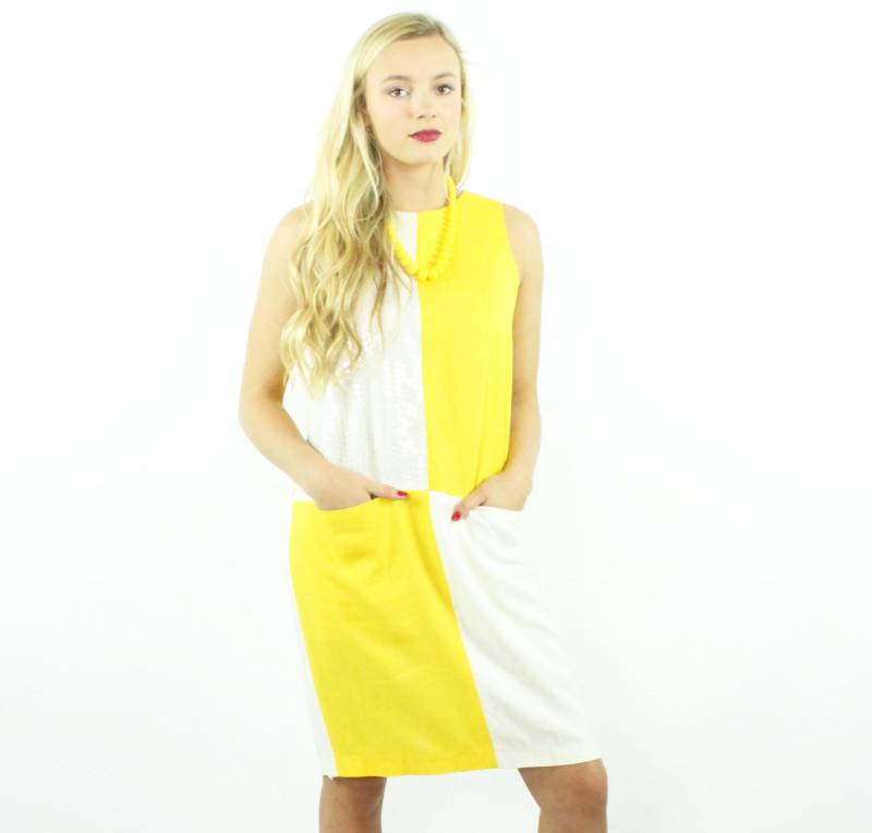 80Er Color Block Etuikleid Medium M von ScarletFury