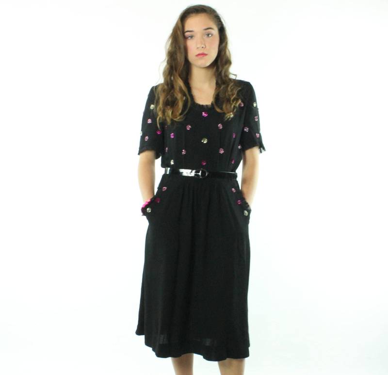 Schwarzes Cocktailkleid 1940's Medium M von ScarletFury