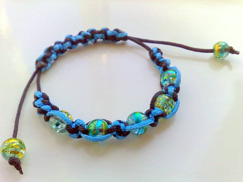 Black & Blue 2 Farbe Verdreht Shamballa Armband Black & Blue 2 Farbe Verdreht Shamballa Armband von ScarletLilyJewellery