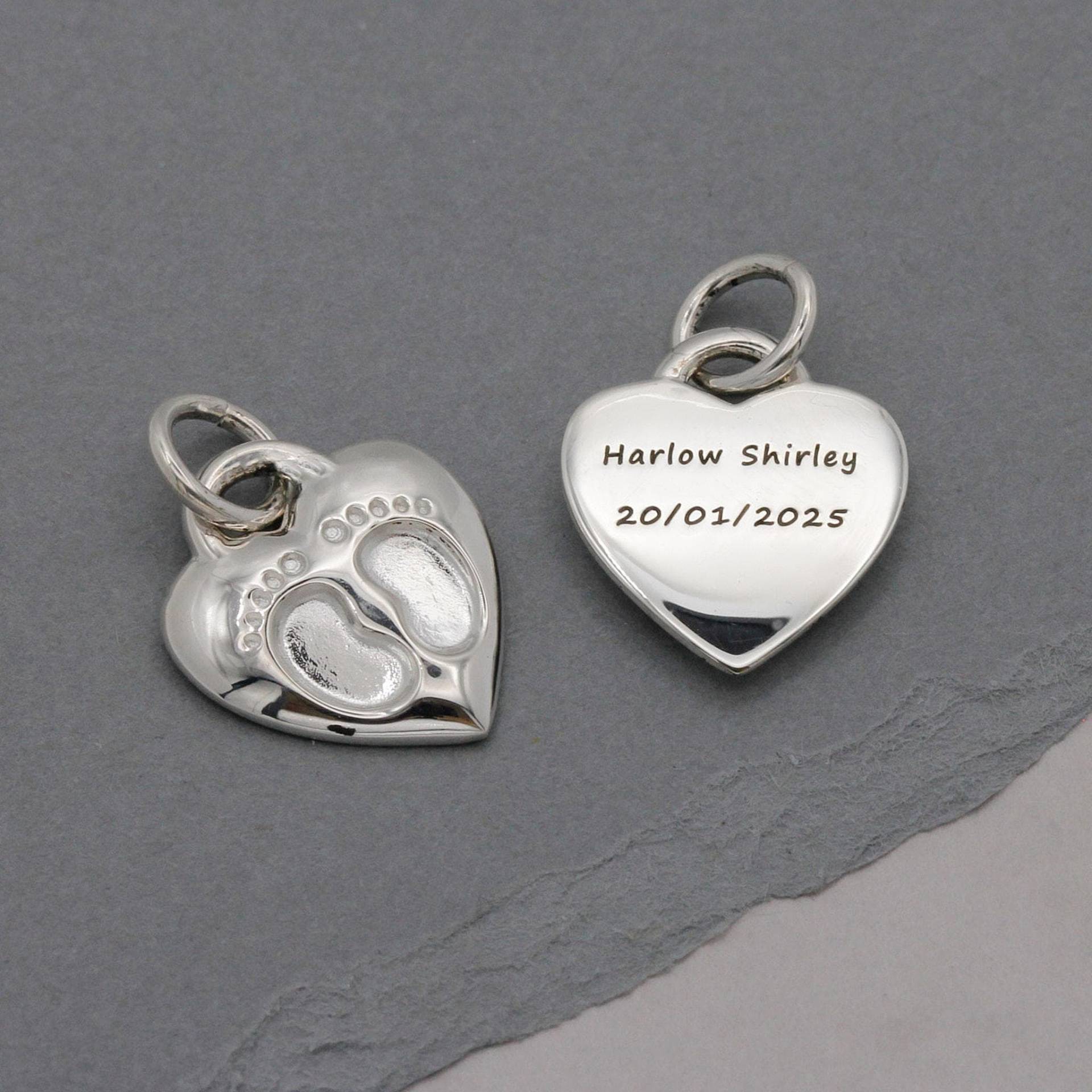 Baby Fußabdrücke Charm Personalisierte Neue Mutter Halskette Baby Fußabdrücke Charm Personalisierte Neue Mutter Halskette von ScarlettJewellery