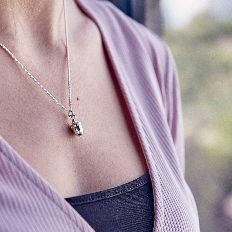 Eichel Halskette Aus 925Er Silber Natur Schmuck Geschenk Eichel Halskette Aus 925Er Silber Natur Schmuck Geschenk von ScarlettJewellery