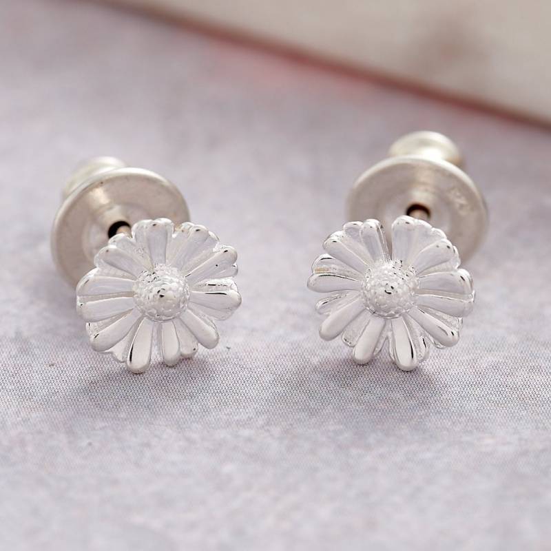 Kleine Daisy Silber Ohrstecker - Blumen Zarte Ohrringe Für Mädchen Zierliche Frauen Sterling Schmuck von ScarlettJewellery