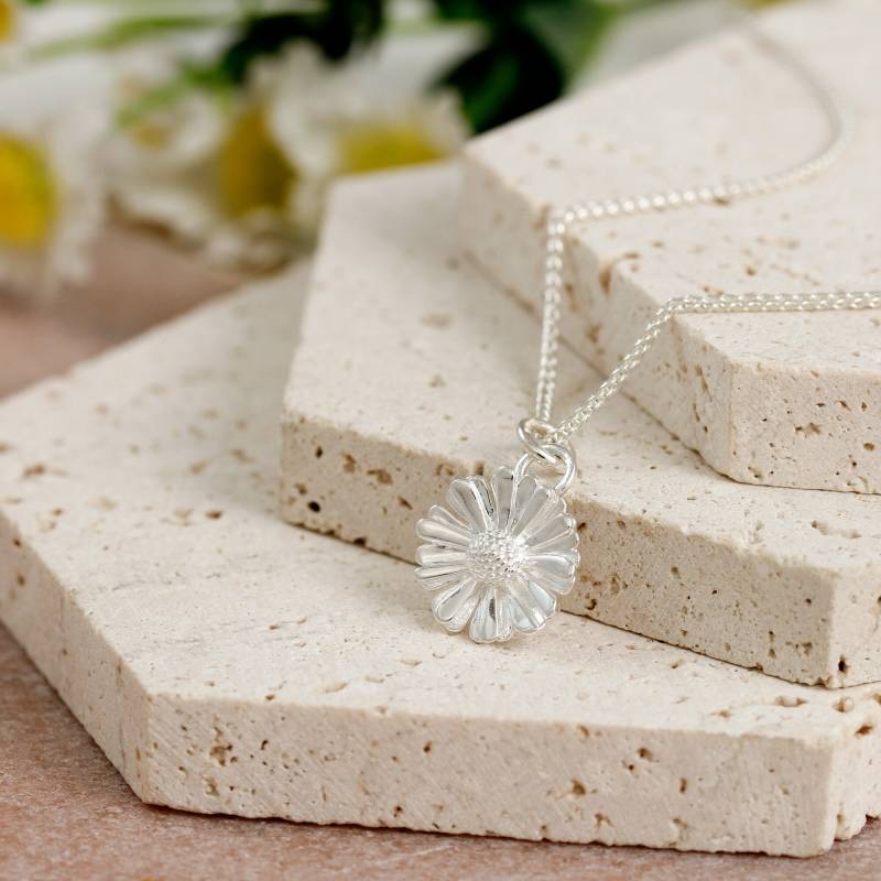 sterling Silber Daisy Anhänger Halskette Blumen Geschenk Schmuck sterling Silber Daisy Anhänger Halskette Blumen Geschenk Schmuck von ScarlettJewellery
