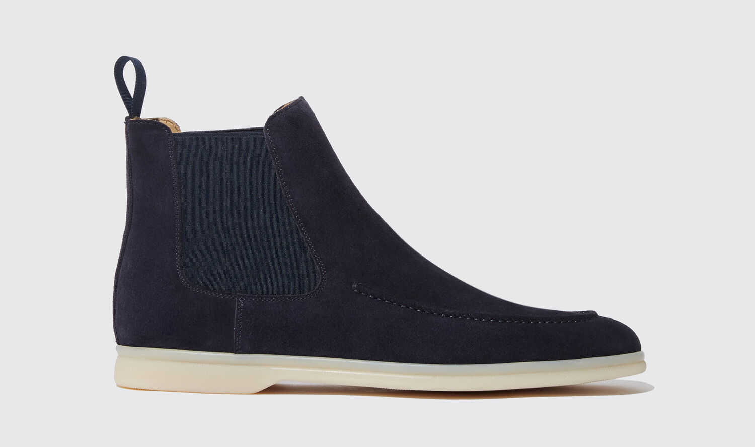 Scarosso Chelsea Boots Eugenio Blu Scamosciato Veloursleder von Scarosso