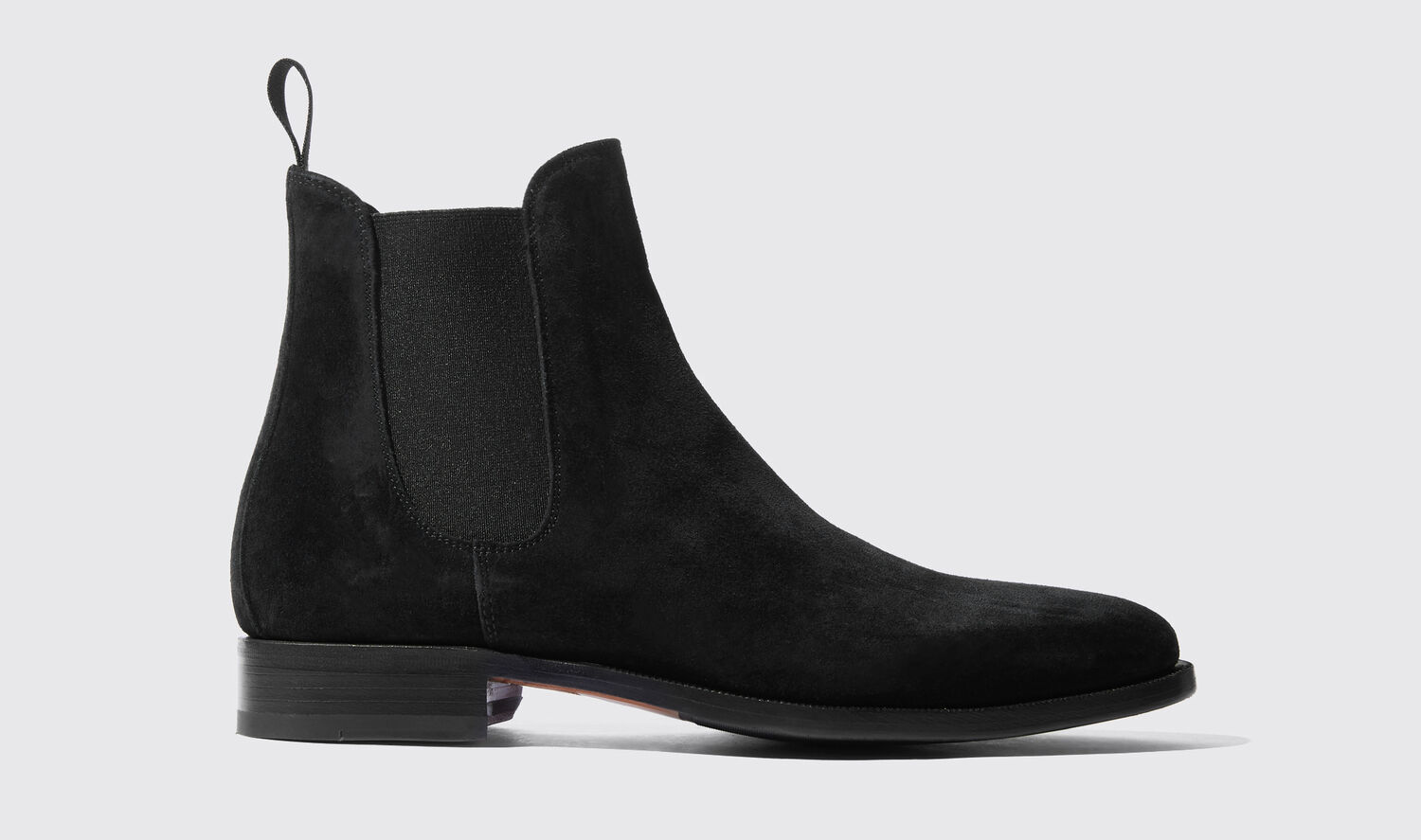 Scarosso Chelsea Boots Giancarlo Nero Scamosciato Veloursleder von Scarosso