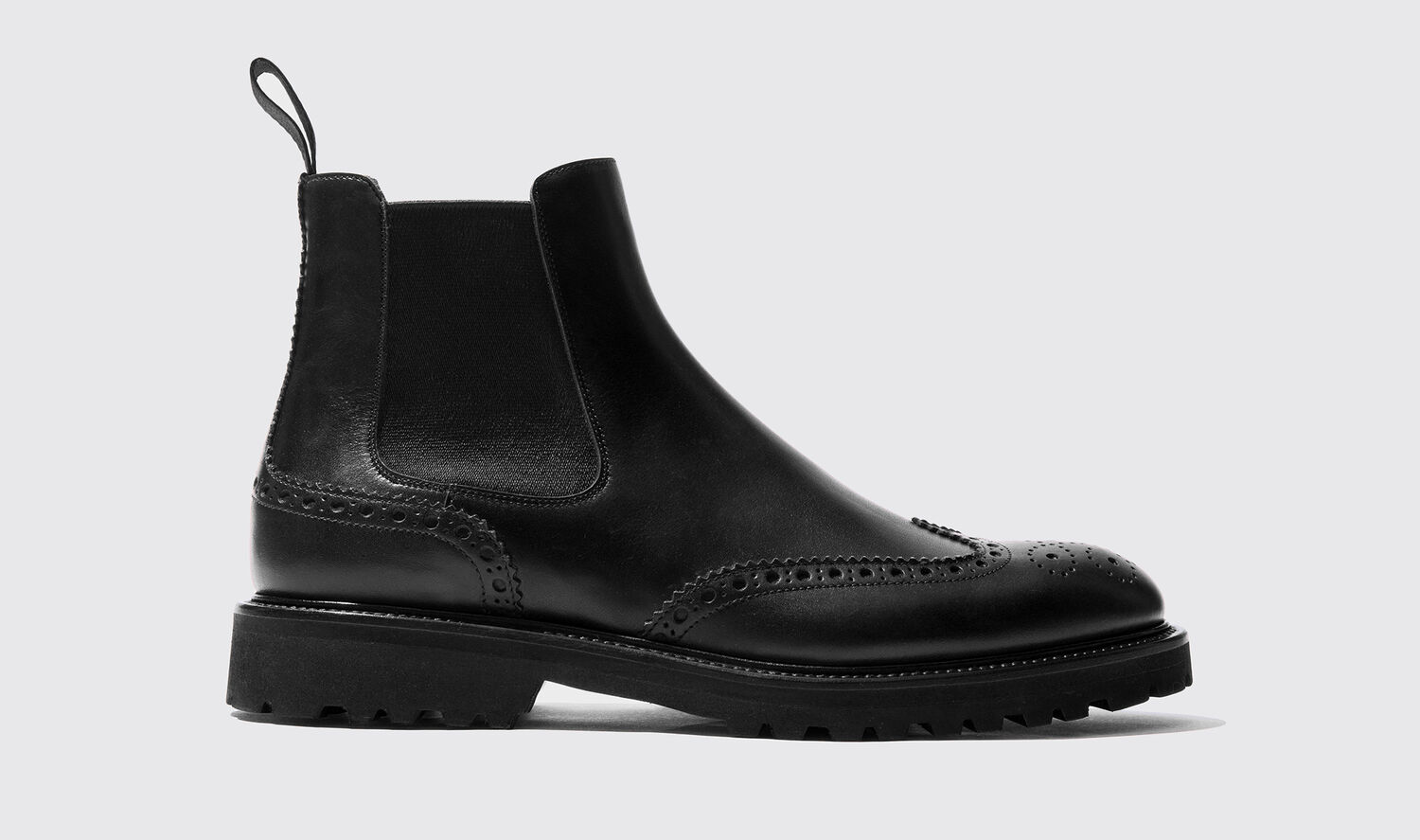 Scarosso Chelsea Boots Keith Black Kalbsleder von Scarosso