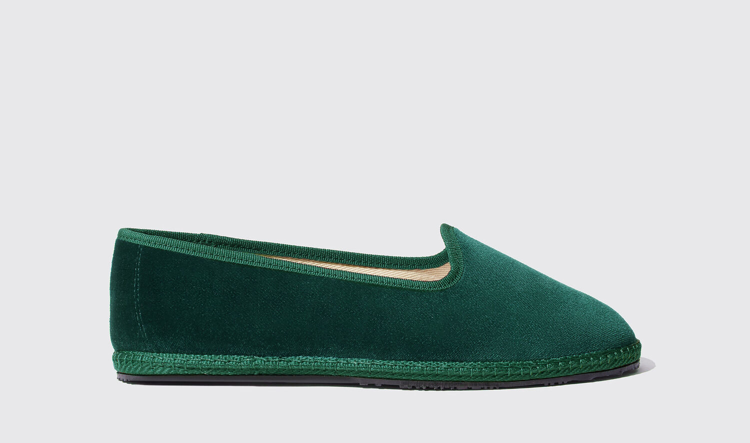 Scarosso Slippers Valentina Verde Velluto Samt von Scarosso