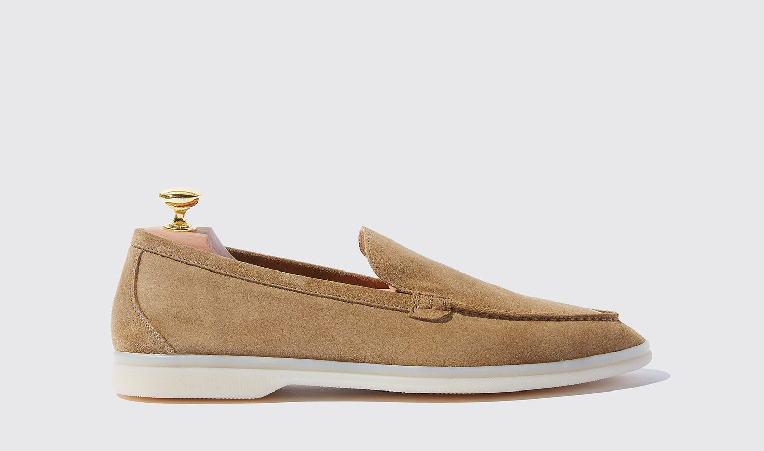 Scarosso Loafers Ludovico Beige Scamosciato Veloursleder von Scarosso