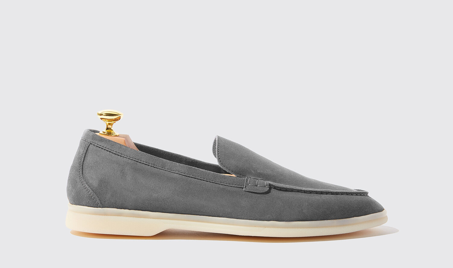 Scarosso Loafers Ludovico Grigio Scamosciato Veloursleder von Scarosso