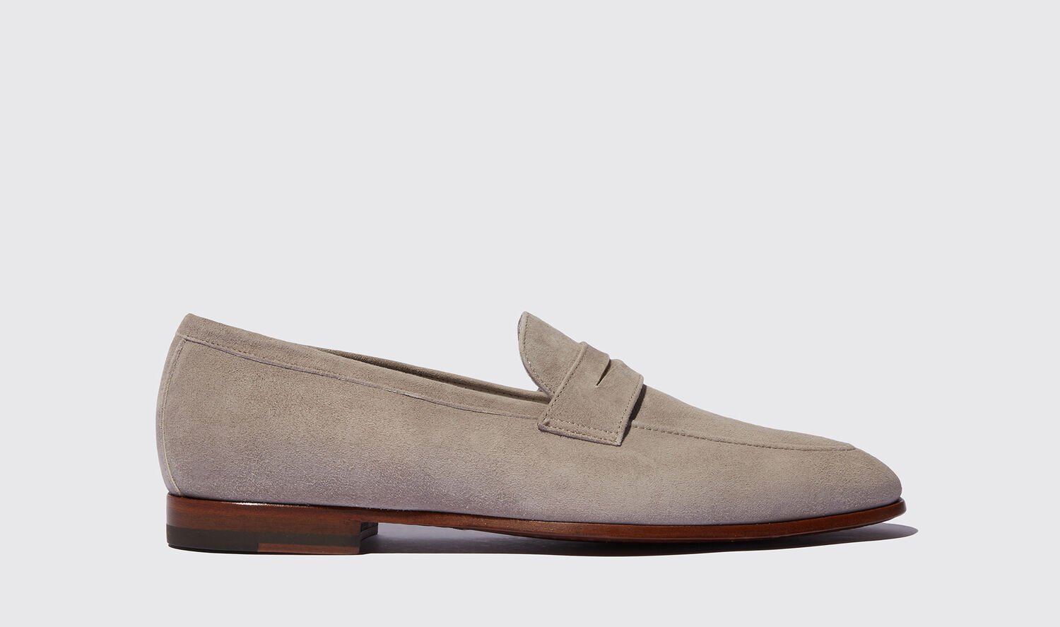 Scarosso Loafers Marzio Taupe Scamosciato Suede Leather von Scarosso