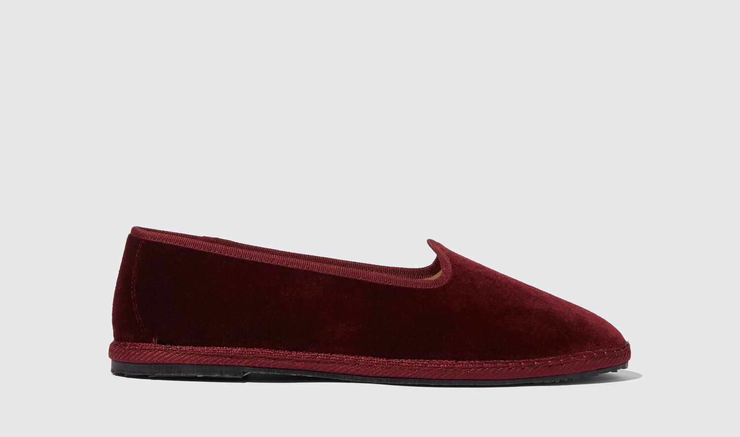 Scarosso Slippers Valentino Bordeaux Velluto Samt von Scarosso